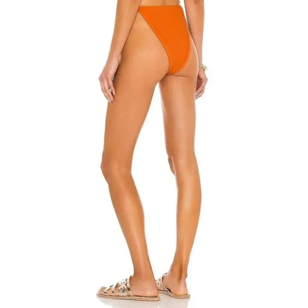 ANDREA IYAMAH Mulan Bikini Bottom - Orange Size: M NEW